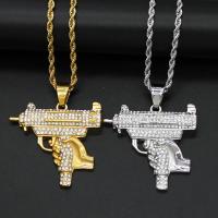 Stainless Steel Pendants Gun plated fashion jewelry & with rhinestone nickel lead & cadmium free Sold By PC