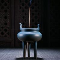 Traditional Ceramic Inserted Burner Incense Seat, Porcelain, plated, for home and office & durable, 120x170mm, Sold By PC
