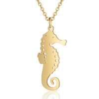 Stainless Steel Animal Pendants, Seahorse, plated, fashion jewelry, more colors for choice, nickel, lead & cadmium free, Sold By PC