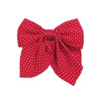 Cloth Bowkont Hair Clip, Bowknot, printing, Korean style & for woman, more colors for choice, 125mm, Sold By PC