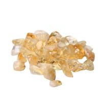 Gelbquarz Perlen Dekoration, Klumpen, verschiedene Größen vorhanden, gelb, 10Taschen/Menge, verkauft von Menge