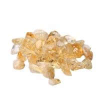 perles de citrine décoration, pepite, normes différentes pour le choix, Jaune, 10sacsvalises/lot, Vendu par lot