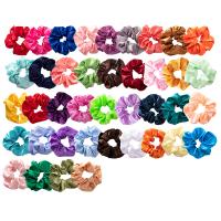 Hair Scrunchies, Polyester, different packing style for choice & for woman & mixed, Random Color, 260x240x60mm, Sold By Set