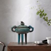 Porculan Plamenik tamjana, pozlaćen, za dom i ured & Održivi, više boja za izbor, 180x120x180mm, Prodano By Set