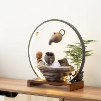 Backflow Incense Burner Porcelain plated for home and office & durable & with LED light Sold By PC