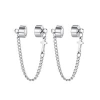 acier inoxydable Boucles d'oreilles pendantes magnétique, unisexe, 76mm, Vendu par paire