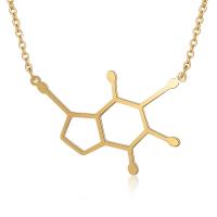 Titanium Steel Necklace, for woman, more colors for choice, 33x22mm, Length:40 cm, 5PCs/Bag, Sold By Bag