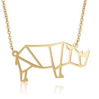 Titanium Steel Necklace Rhinoceros for woman Length 40 cm Sold By Bag