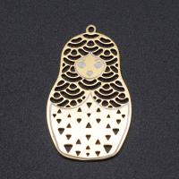 Titanium Steel Pendants, plated, more colors for choice, 37x22mm, 10PCs/Bag, Sold By Bag