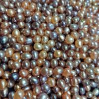 Cultured No Hole Freshwater Pearl Beads, DIY, more colors for choice, 7-8mm, Sold By PC