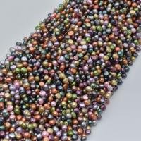 Perle perline Keishi coltivate d'acqua dolce, perla d'acquadolce coltivata naturalmente, Irregolare, DIY, multi-colore, 7-8mm, Venduto per 38-40 cm filo
