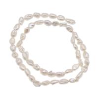 Perle perline Keishi coltivate d'acqua dolce, perla d'acquadolce coltivata naturalmente, Irregolare, DIY, bianco, Venduto per 38 cm filo