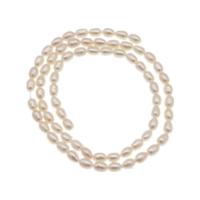 Cultured Rice Freshwater Pearl Beads DIY white Sold Per 38 cm Strand