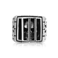 Partículas de acero anillo, Joyería & diverso tamaño para la opción & para hombre, color original, Vendido por UD