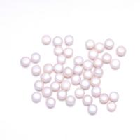 Nema rupa u kulturi Slatkovodni Pearl perle, Prirodno & modni nakit & možete DIY & nema rupe, bijel, 9-10mm, Prodano By PC