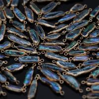 Sladkovodní Pearl Konektor, s Mosaz, Keishi, barva pozlacený, Přírodní & módní šperky & DIY, 7x20-7x25mm, Prodáno By PC