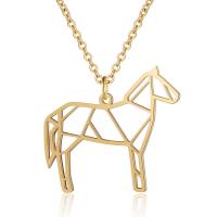Stainless Steel Pendants, Horse, plated, fashion jewelry, more colors for choice, nickel, lead & cadmium free, Approx 5PCs/Bag, Sold By Bag