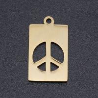 Stainless Steel Pendants gold color plated fashion jewelry golden nickel lead & cadmium free Approx Sold By Bag