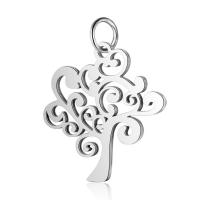 Stainless Steel Pendants, Tree, plated, fashion jewelry, more colors for choice, nickel, lead & cadmium free, Approx 10PCs/Bag, Sold By Bag
