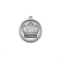 Stainless Steel Pendants, Crown, fashion jewelry, nickel, lead & cadmium free, Sold By PC