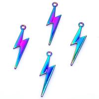 Zinc Alloy Pendants Lightning Symbol plated DIY multi-colored Length 45 cm Sold By PC