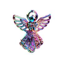 Wing Shaped Zinc Alloy Pendants Angel Wing colorful plated DIY multi-colored Length 45 cm Sold By PC