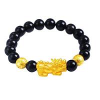 Agate Jewelry Bracelet, with Brass, Fabulous Wild Beast, for couple, more colors for choice, Length:18 cm, Sold By PC
