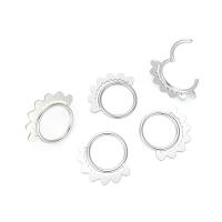 Stainless Steel Piercing Earring, Unisex & different size for choice & hollow, Sold By PC