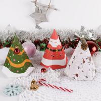 Papir Christmas Gift Box, Udskrivning, forskellige farver og mønster for valg, Solgt af PC