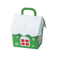 Papir Christmas Gift Box, Udskrivning, Juledesign, flere farver til valg, 80x85x100mm, Solgt af PC