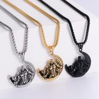 Stainless Steel Jewelry Necklace 316 Stainless Steel Muscle Man fashion jewelry & for man Length 23.62 Inch Sold By PC
