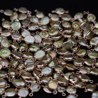 Freshwater Pearl Kontaktdon, med Mässing, guldfärg pläterade, Naturligt & mode smycken & DIY, 10x15-12x18mm, Säljs av PC