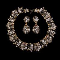 Zink Alloy Jewelry Sets, armband & örhänge & halsband, mode smycken & olika stilar för val & för kvinna, fler färger för val, Säljs av Ställ
