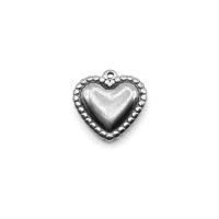 Coração de aço inoxidável pingentes, joias de moda, níquel, chumbo e cádmio livre, vendido por PC