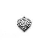 Coração de aço inoxidável pingentes, joias de moda, níquel, chumbo e cádmio livre, vendido por PC