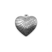 Přívěsky srdce z nerezové oceli, Nerez, módní šperky, nikl, olovo a kadmium zdarma, Prodáno By PC