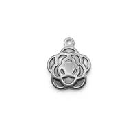 Stainless Steel Flower Pendant, fashion jewelry, nickel, lead & cadmium free, Sold By PC