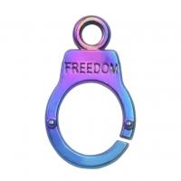 Zinc Alloy Pendants Handcuffs plated DIY multi-colored Length 45 cm Sold By PC