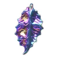 Tibetan Style Leaf Pendants, plated, DIY, multi-colored, 47x25mm, Length:45 cm, Sold By PC