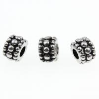 Perlas de acero inoxidable, Ungir, Bricolaje, Negro, 12x8mm, Vendido por UD