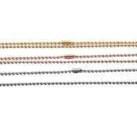 Stainless Steel Necklace Chain, plated, DIY, more colors for choice, 1.50mm, Length:19.69 Inch, Sold By PC