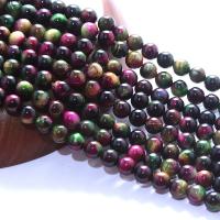 Natural Tiger Eye Beads Round polished DIY mixed colors Sold Per 38 cm Strand