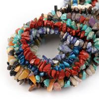 Gemstone Chips, Natural Stone, DIY, more colors for choice, 8x5mm, 220PCs/Strand, Sold Per 38 cm Strand
