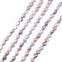 Cultured Button Freshwater Pearl Beads Natural & fashion jewelry & DIY mixed colors Sold By Strand