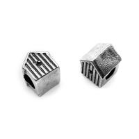 Stainless Steel Large Hole Beads, House, fashion jewelry, nickel, lead & cadmium free, Sold By PC