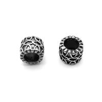 Grânulos de buraco grande de aço inoxidável, joias de moda & escurecer, níquel, chumbo e cádmio livre, vendido por PC