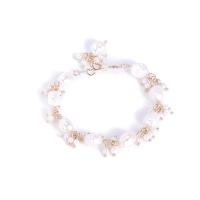 Freshwater Cultured Pearl Bracelet, Freshwater Pearl, with Stainless Steel, for woman, mixed colors, Length:19 cm, Sold By PC