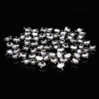 Perlas cultivadas de agua dulce Conector, con metal, chapado en color de plata, Natural & Joyería & Bricolaje, 8x16-10x18mm, Vendido por UD