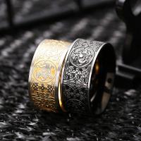 Titanium Steel Finger Ring, polished, vintage & different size for choice & for man, more colors for choice, 10mm, Sold By PC