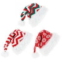 Fibre de polyester Chapeau du père de Noël, Conception de Noël & Thermique & styles différents pour le choix, plus de couleurs à choisir, Vendu par PC